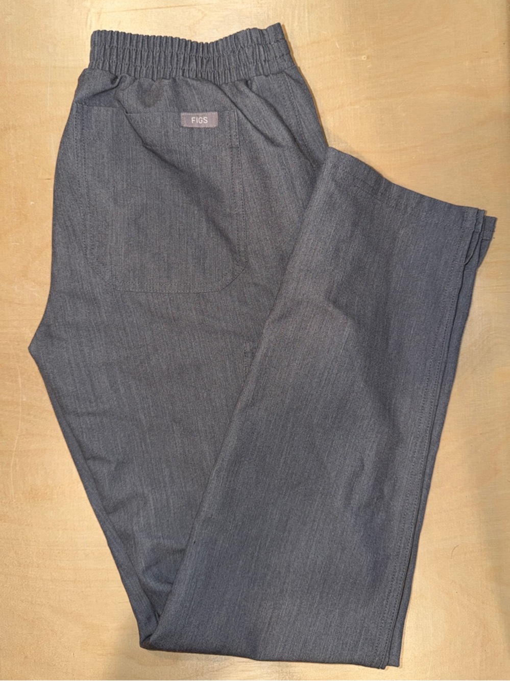 Figs Charcoal Elastic-Waist Scrub Pants